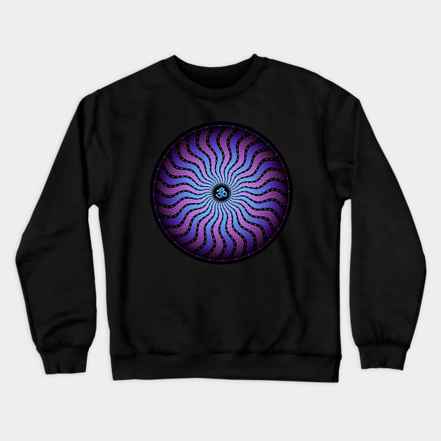 Shiva Om | visionary art mandala Crewneck Sweatshirt by natasedyakina